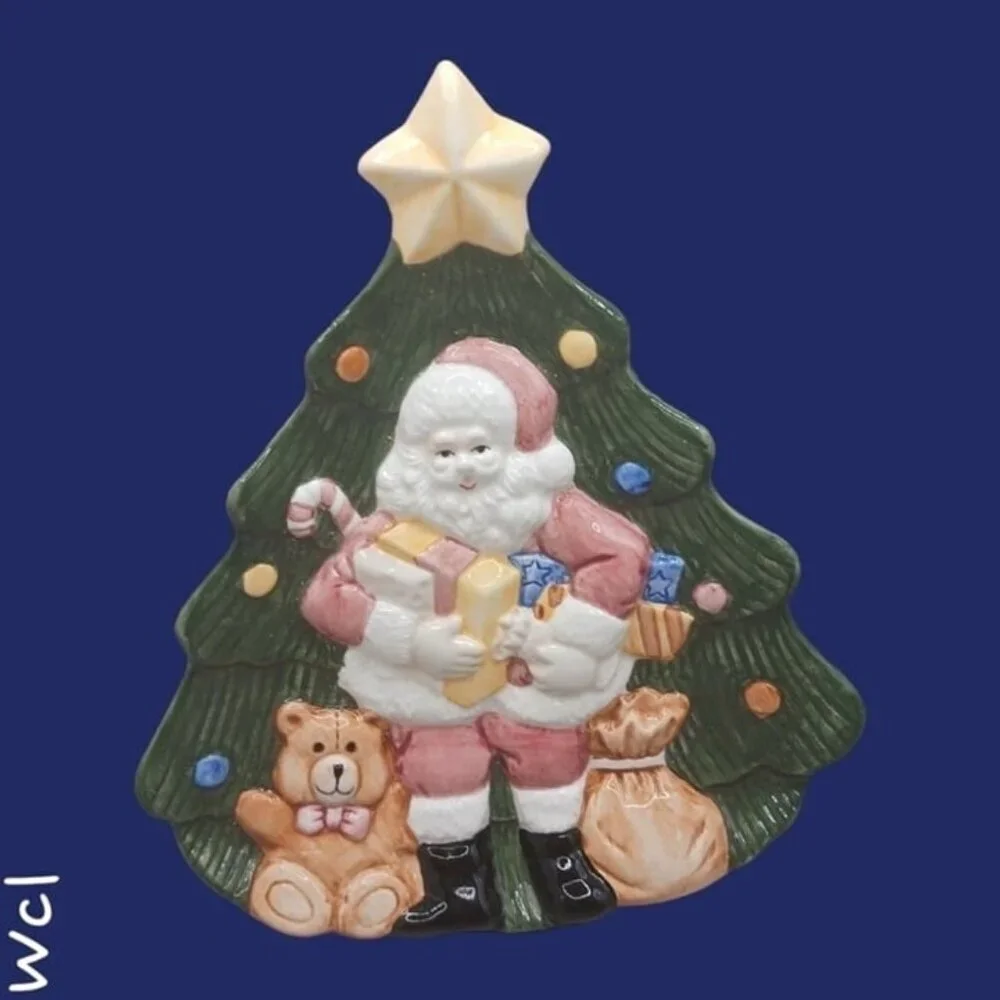 Wcl christmas tree candy and cookies plate